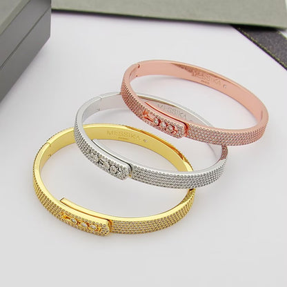 [Angela Jewelry]Move Noa Full Pavé Diamond Bangle Bracelet