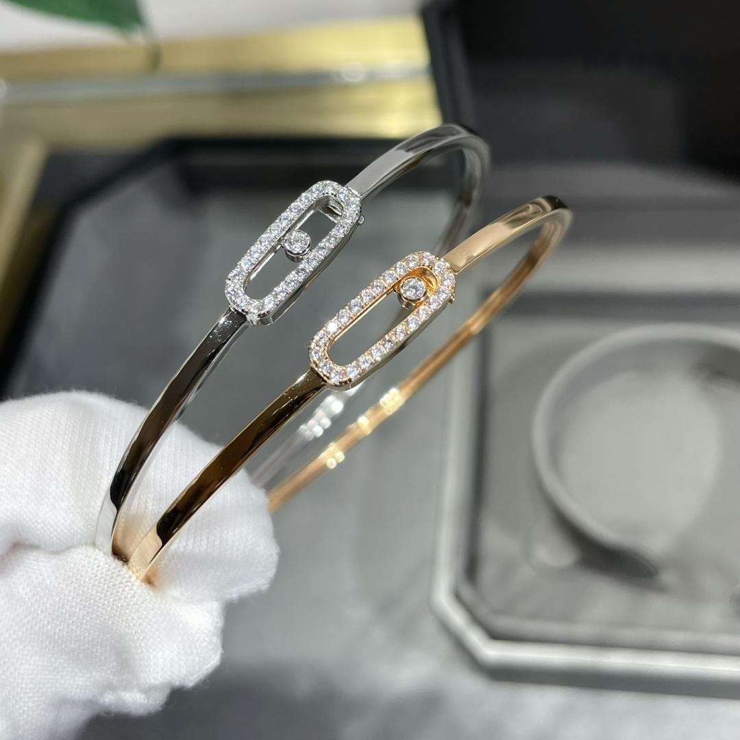 [Angela Jewelry]Move Uno pavé flex bangle medium