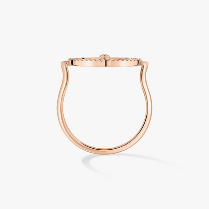 [Angela Jewelry]LUCKY MOVE PINK GOLD DIAMOND RING