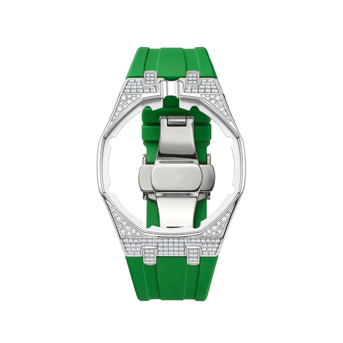 Royal Oak Pop Exclusive Steel Case With Diamond(Moissanite) & Silicone Strap