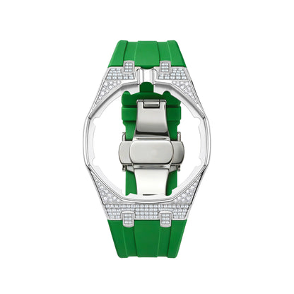 Royal Oak Pop Exclusive Steel Case With Diamond(Moissanite) & Silicone Strap