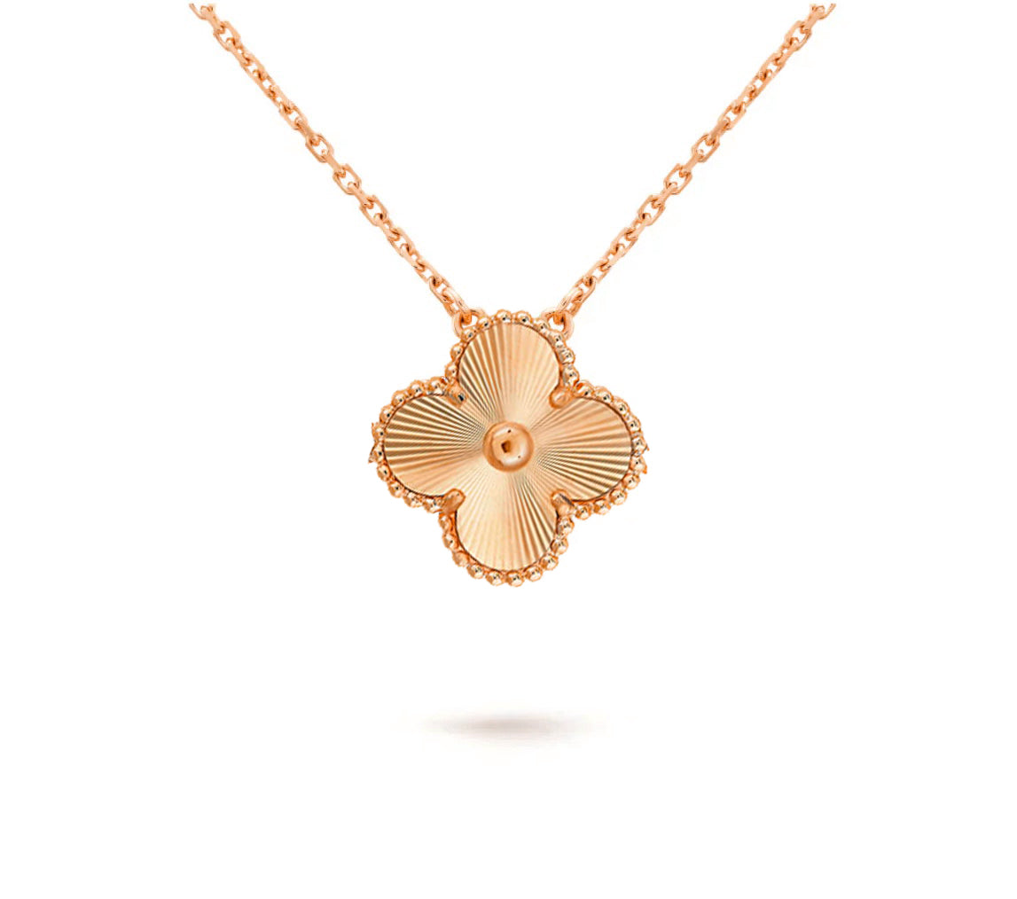 [Angela Jewelry]CLOVER 15MM SINGLE FLOWER NECKLACE COLLECTION