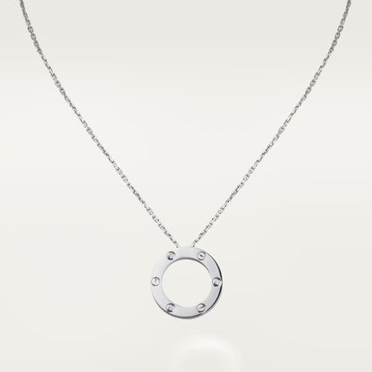 [Angela Jewelry]LOVE NECKLACE 16MM 3 DIAMONDS