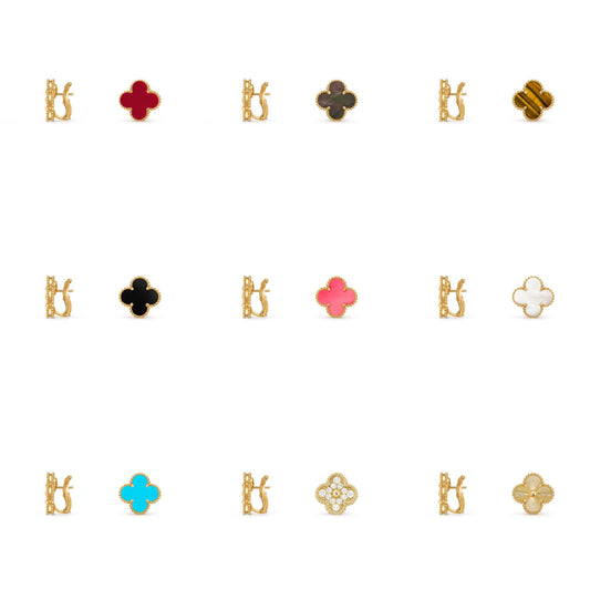 [Angela Jewelry]CLOVER 15MM MOP EARRINGS COLLECTION