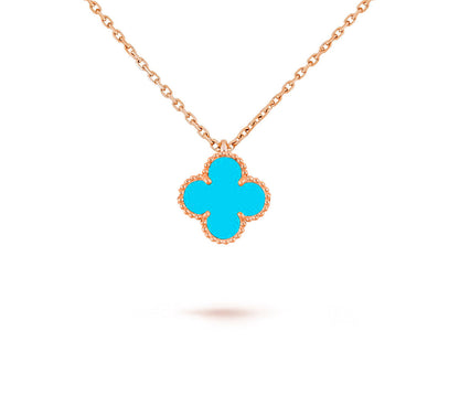 [Angela Jewelry]CLOVER MINI 9.5MM CARNELIANS NECKLACE COLLECTION