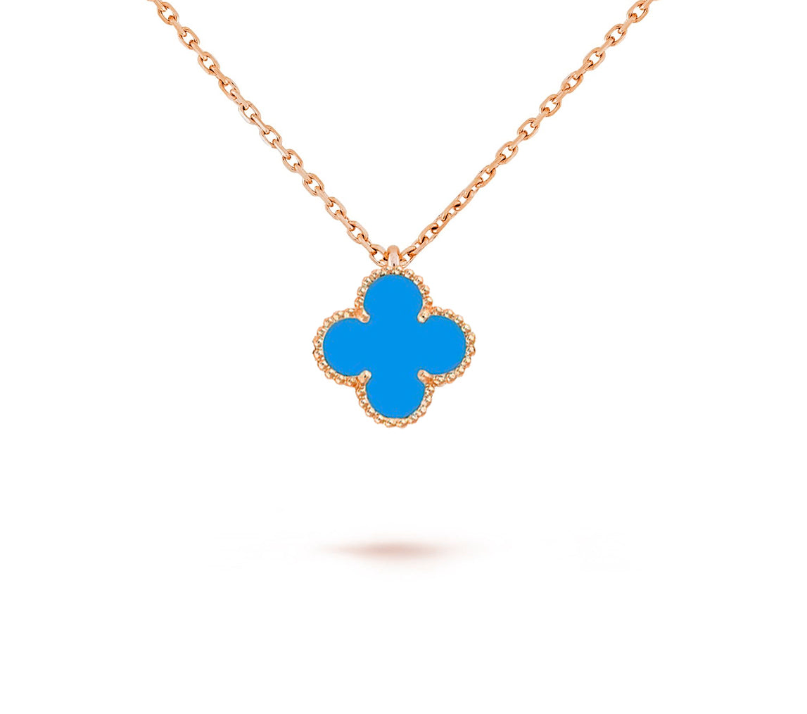 [Angela Jewelry]CLOVER MINI 9.5MM CARNELIANS NECKLACE COLLECTION