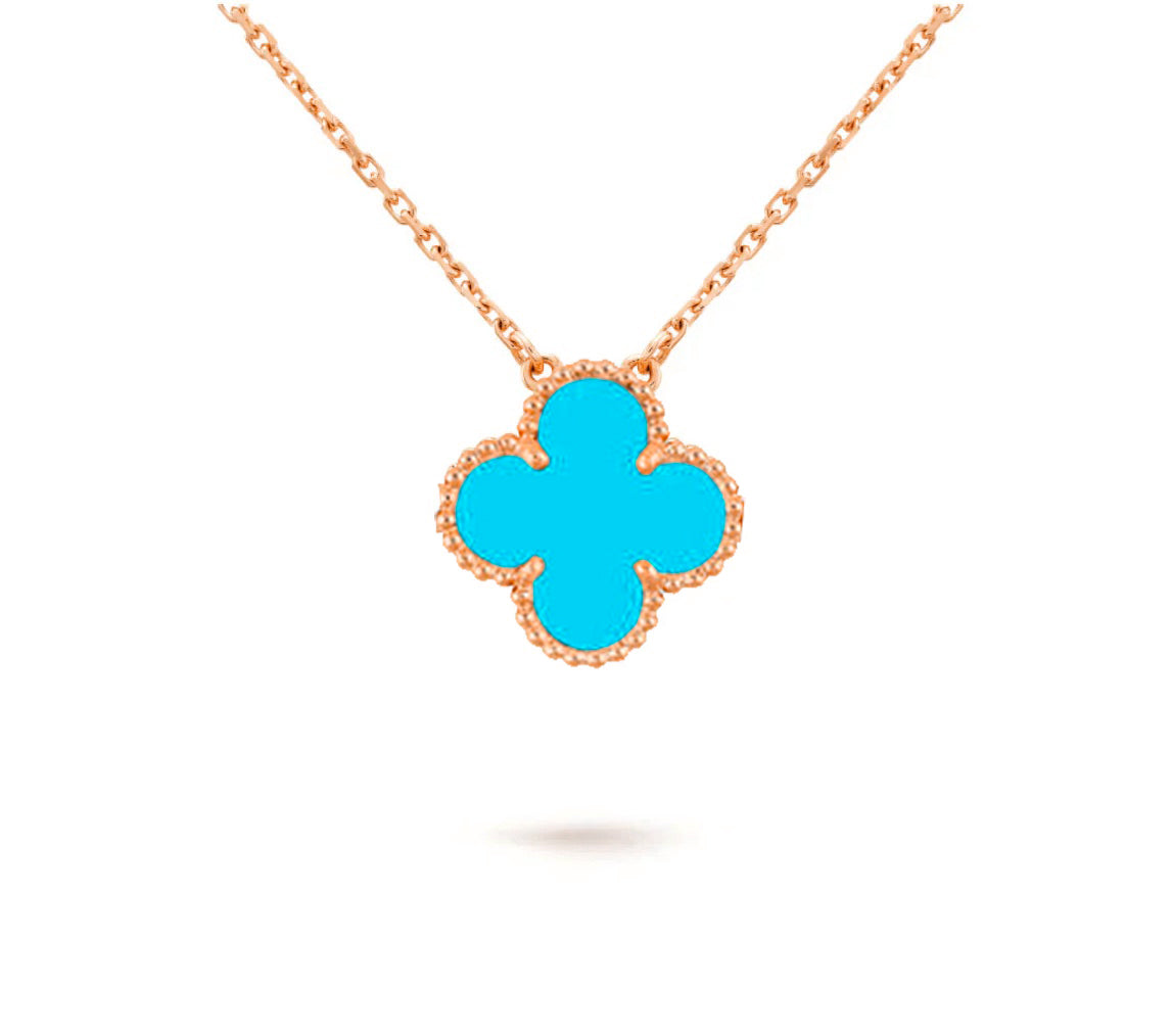 [Angela Jewelry]CLOVER 15MM SINGLE FLOWER NECKLACE COLLECTION