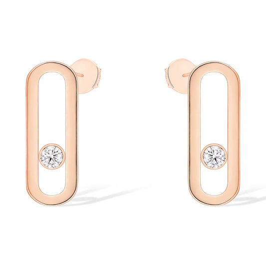 [Angela Jewelry]MOVE UNO SMALL 1 DIAMOND EARRINGS