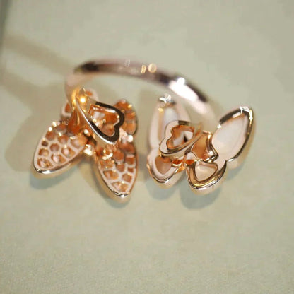 [Angela Schmuck]Zwillings-Schmetterlings-Diamant-Mopsring