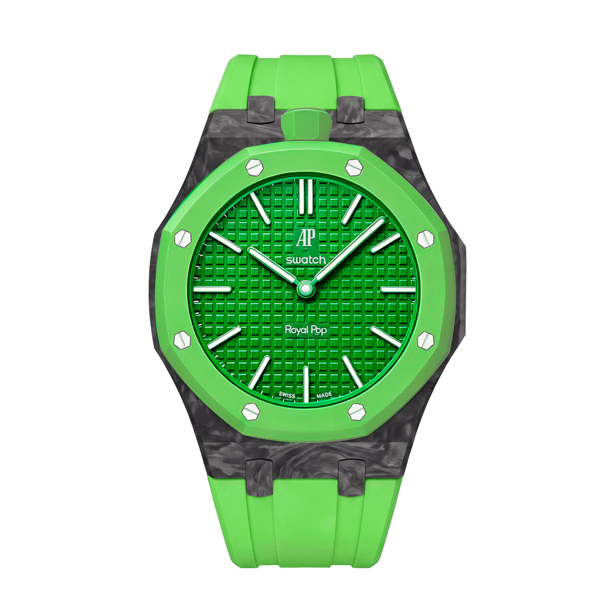 Royal Oak Pop Exclusive Carbon‑fiber Case & Silicone Strap