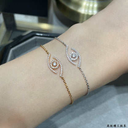 [Angela Jewelry]Lucky Eye Pave-Set Diamond Bracelet
