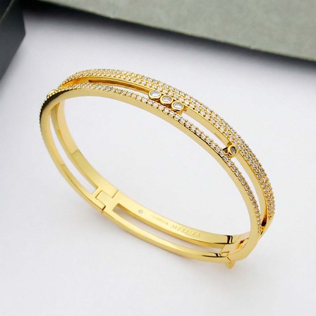 [Angela Jewelry]Move Romane pavé bangle