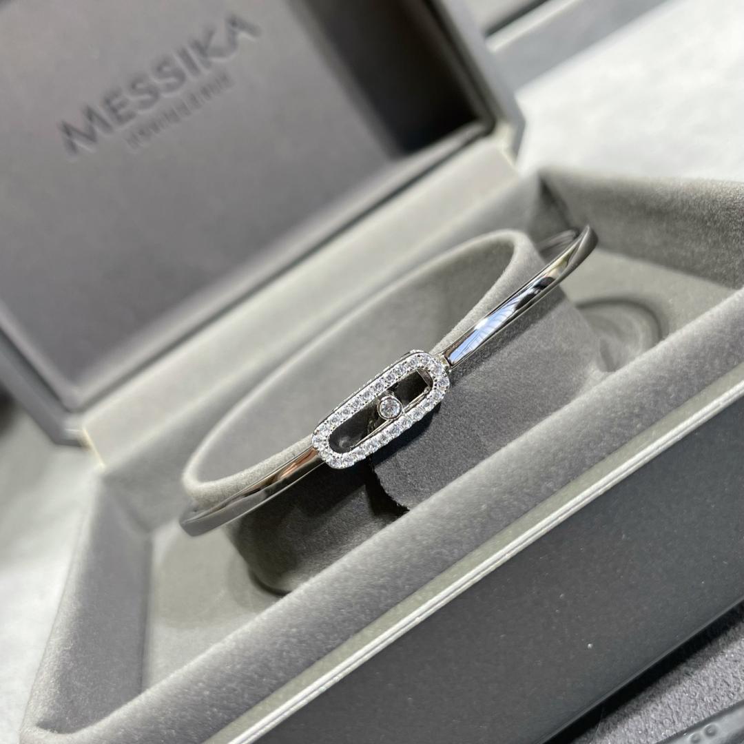 [Angela Jewelry]Move Uno pavé flex bangle medium