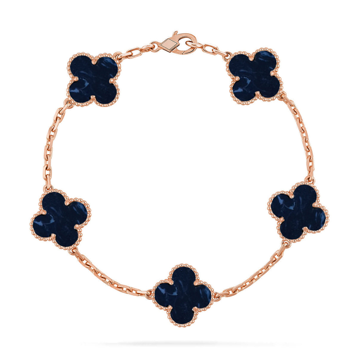 [Angela Jewelry]CLOVER 5 MOTIF PIETERSITE BRACELET COLLECTION