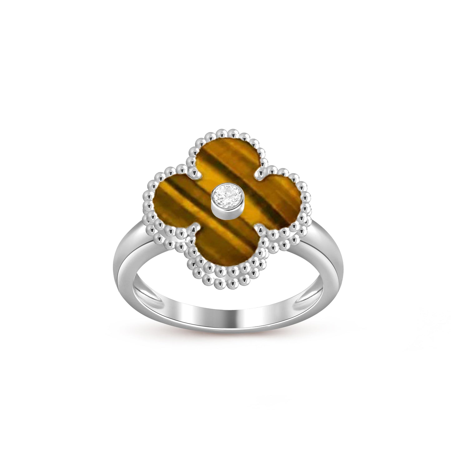 [Angela Jewelry]CLOVER SILVER DIOMND RING COLLECTION