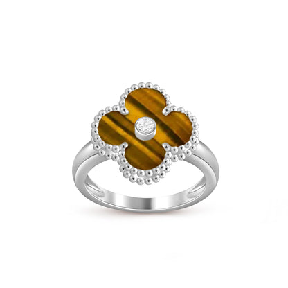 [Angela Jewelry]CLOVER SILVER DIOMND RING COLLECTION