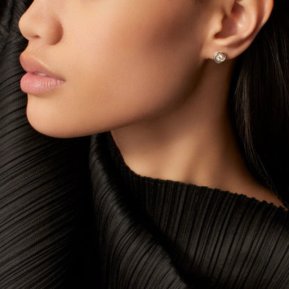 [Angela Jewelry]TRINITY STUD DIAMOND EARRINGS