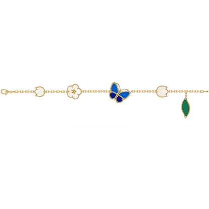 [Angela Jewelry]LUCKY SPRING BUTTERFLY 5 MOTIF BRACELET