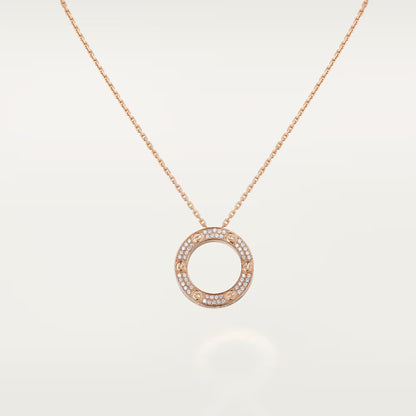 [Angela Jewelry]LOVE NECKLACE 16MM  FULL DIAMOND