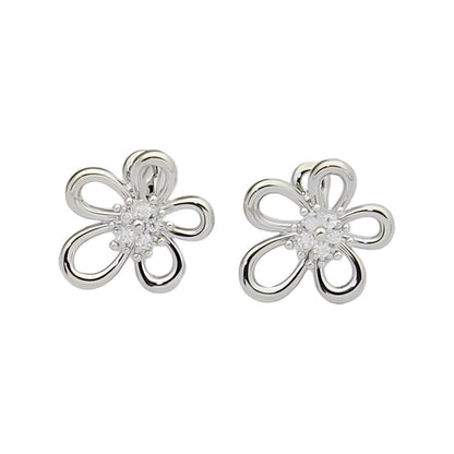 [Angela Jewelry] FLOWERLACE EARRING 5 DIAMONDS