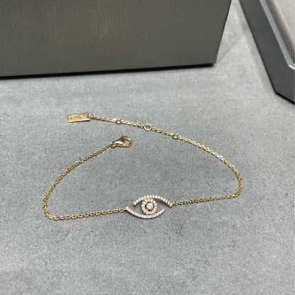 [Angela Jewelry]Lucky Eye Pave-Set Diamond Bracelet