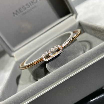 [Angela Jewelry]Move Uno pavé flex bangle medium
