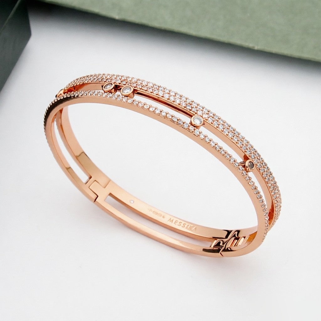 [Angela Jewelry]Move Romane pavé bangle
