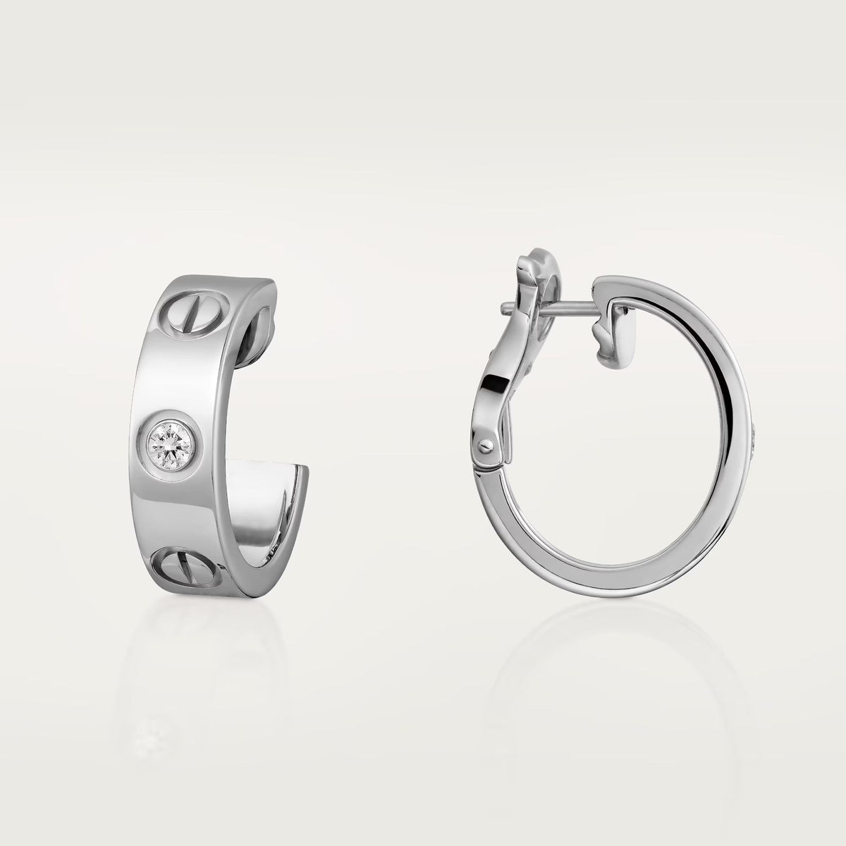 [Angela Jewelry]LOVE EARRINGS 5.7MM 2 DIAMONDS