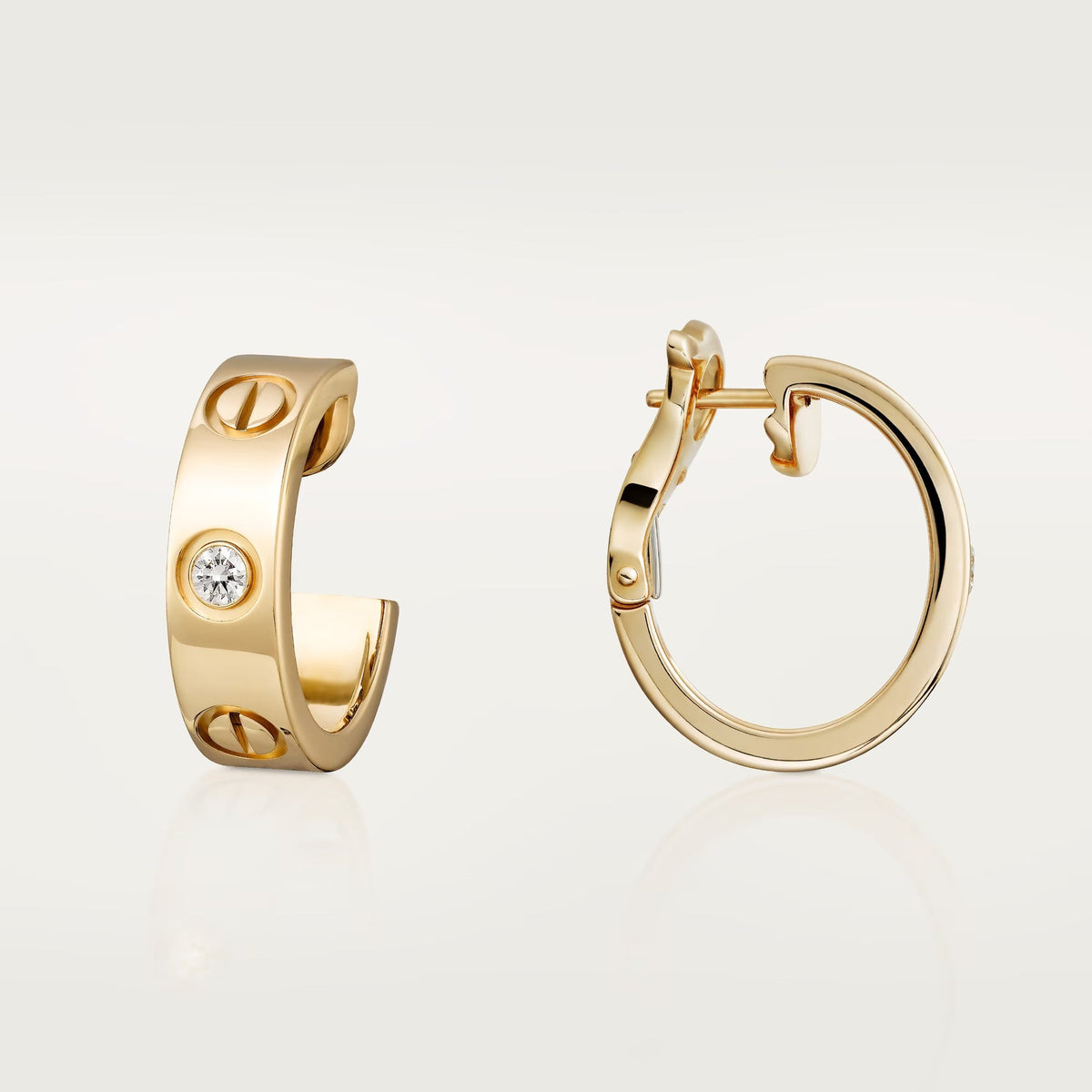 [Angela Jewelry]LOVE EARRINGS 5.7MM 2 DIAMONDS