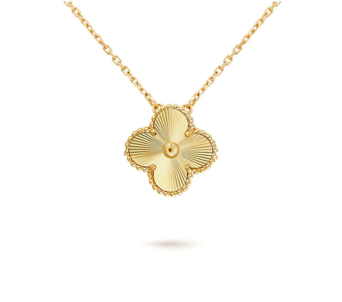 [Angela Jewelry]CLOVER 15MM SINGLE FLOWER NECKLACE COLLECTION