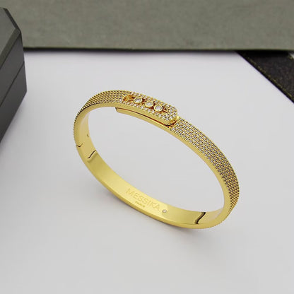 [Angela Jewelry]Move Noa Full Pavé Diamond Bangle Bracelet