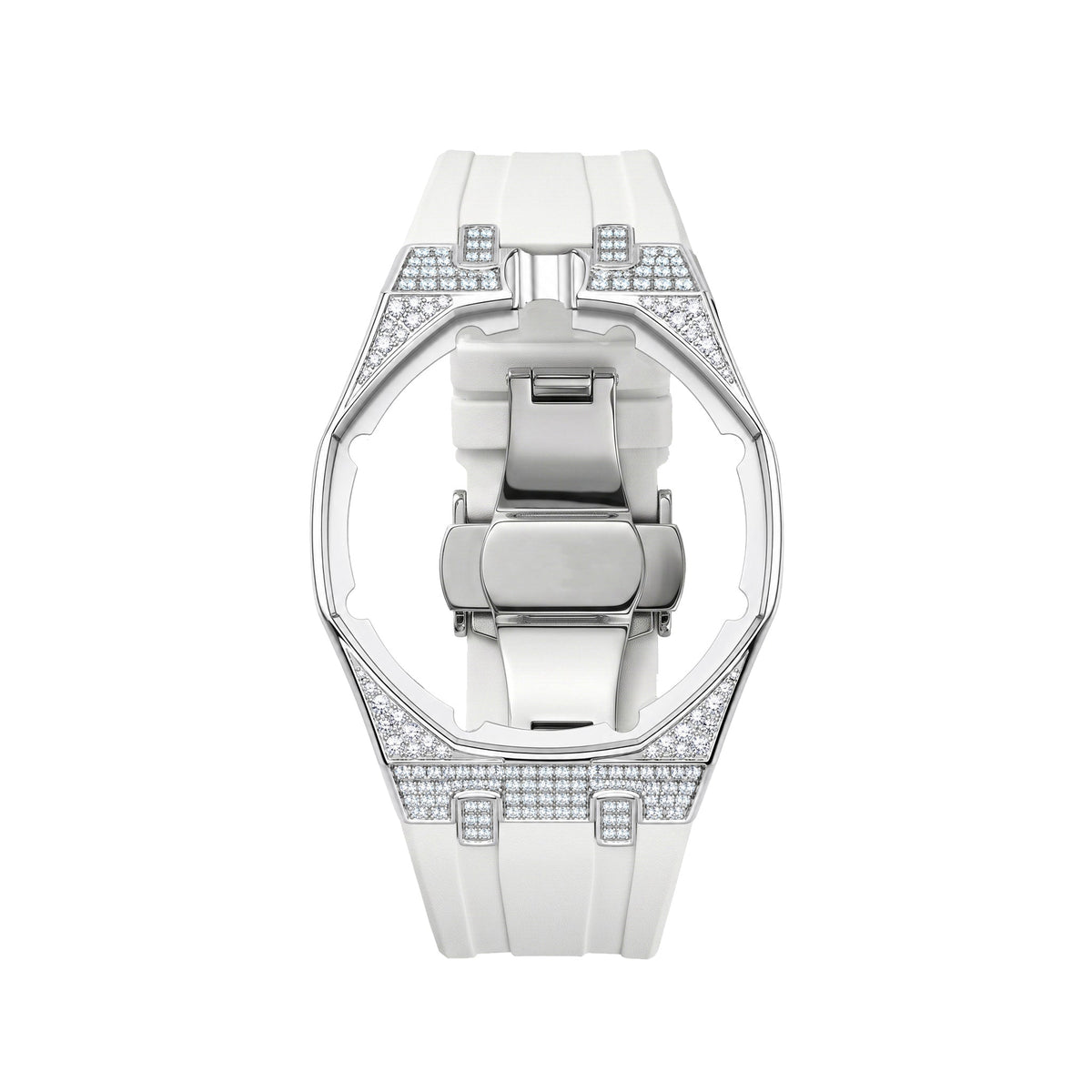 Royal Oak Pop Exclusive Steel Case With Diamond(Moissanite) & Silicone Strap