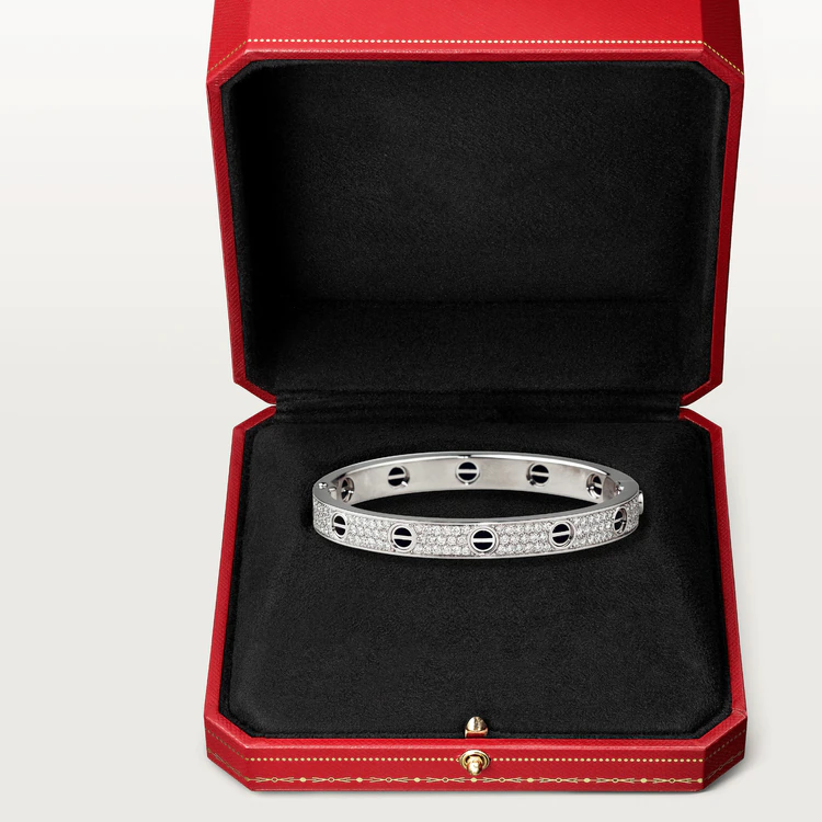 [Angela Jewellery]LOVE BRACELET 6.1MM DIAMOND-PAVED CERAMIC