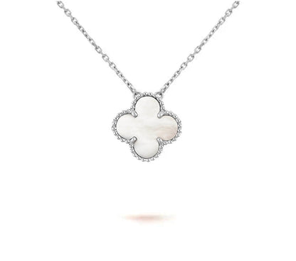 [Angela Jewelry]CLOVER 15MM NECKLACE SILVER COLLECTION