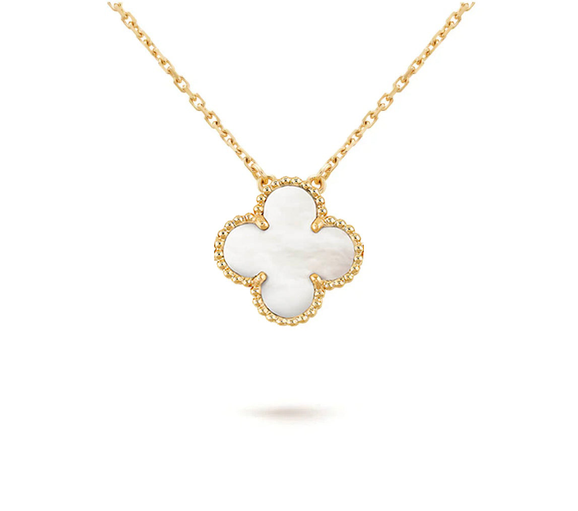 [Angela Jewelry]CLOVER 15MM SINGLE FLOWER NECKLACE COLLECTION