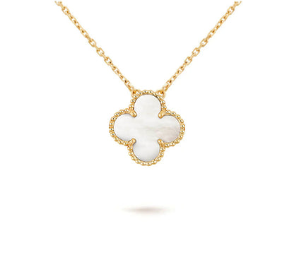[Angela Jewelry]CLOVER 15MM SINGLE FLOWER NECKLACE COLLECTION