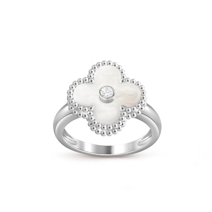 [Angela Jewelry]CLOVER SILVER DIOMND RING COLLECTION