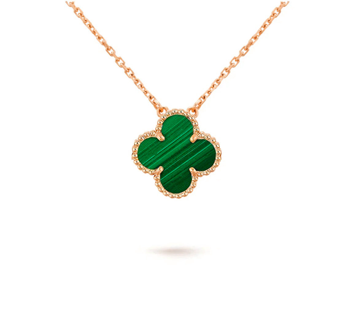 [Angela Jewelry]CLOVER 15MM SINGLE FLOWER NECKLACE COLLECTION