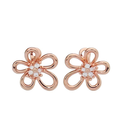 [Angela Jewelry] FLOWERLACE EARRING 5 DIAMONDS