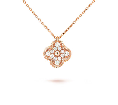[Angela Jewelry]CLOVER MINI 9.5MM CARNELIANS NECKLACE COLLECTION