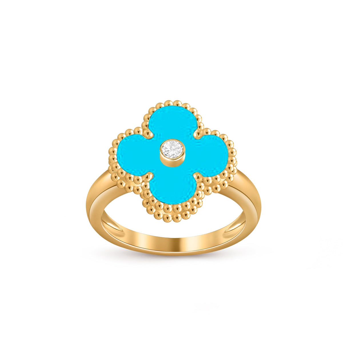 [Angela Jewelry]CLOVER DIAMOND RING GOLD COLLECTION