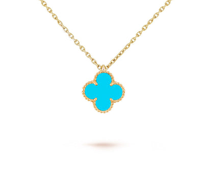[Angela Jewelry]CLOVER MINI 9.5MM CARNELIANS NECKLACE COLLECTION