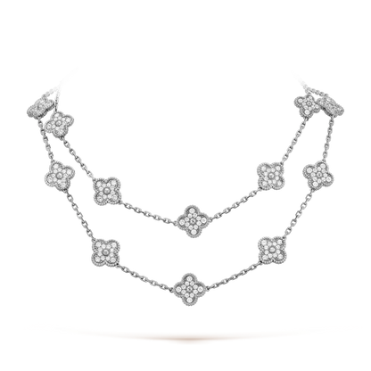 [Angela Jewelry]CLOVER 20 MOTIFS DIAMOND SILVER