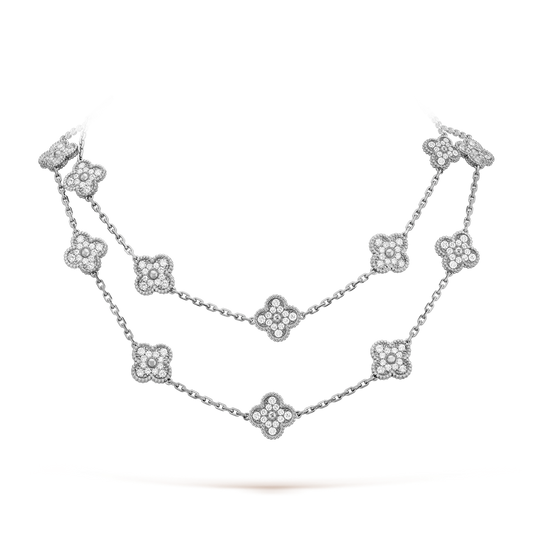 [Angela Jewelry]CLOVER 20 MOTIFS DIAMOND SILVER