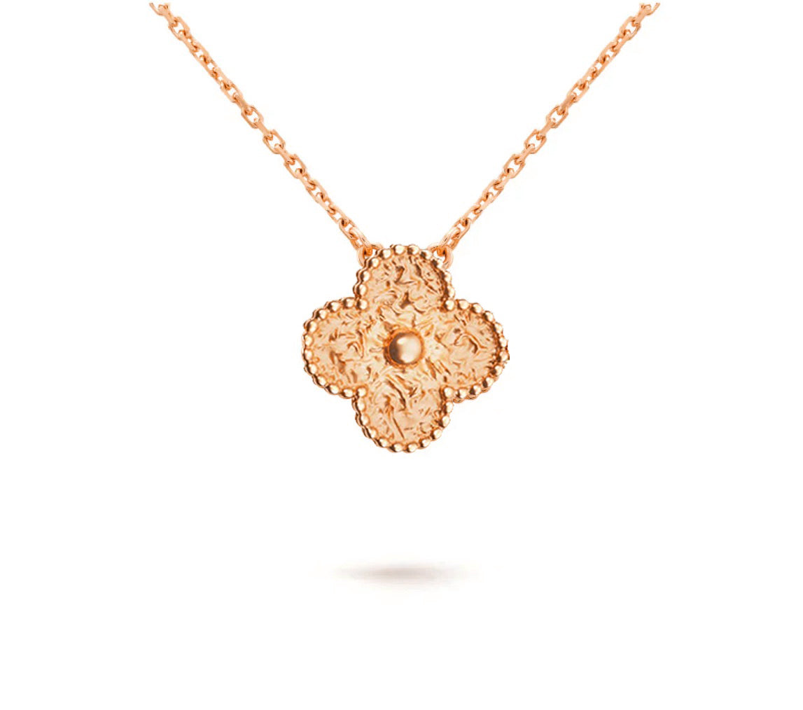 [Angela Jewelry]CLOVER 15MM SINGLE FLOWER NECKLACE COLLECTION