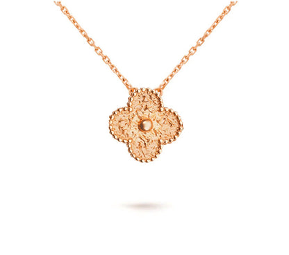 [Angela Jewelry]CLOVER 15MM SINGLE FLOWER NECKLACE COLLECTION