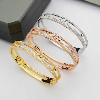 [Angela Jewelry]Move Romane pavé bangle