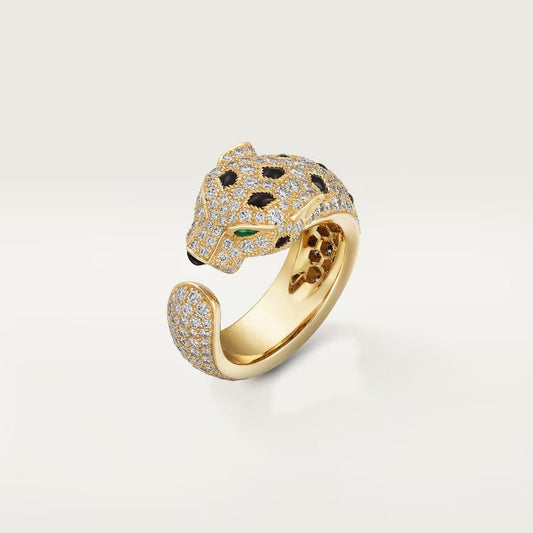 [Angela Jewelry]PANTHERE SPOTTED FULL DIAMOND MEDIUM RING