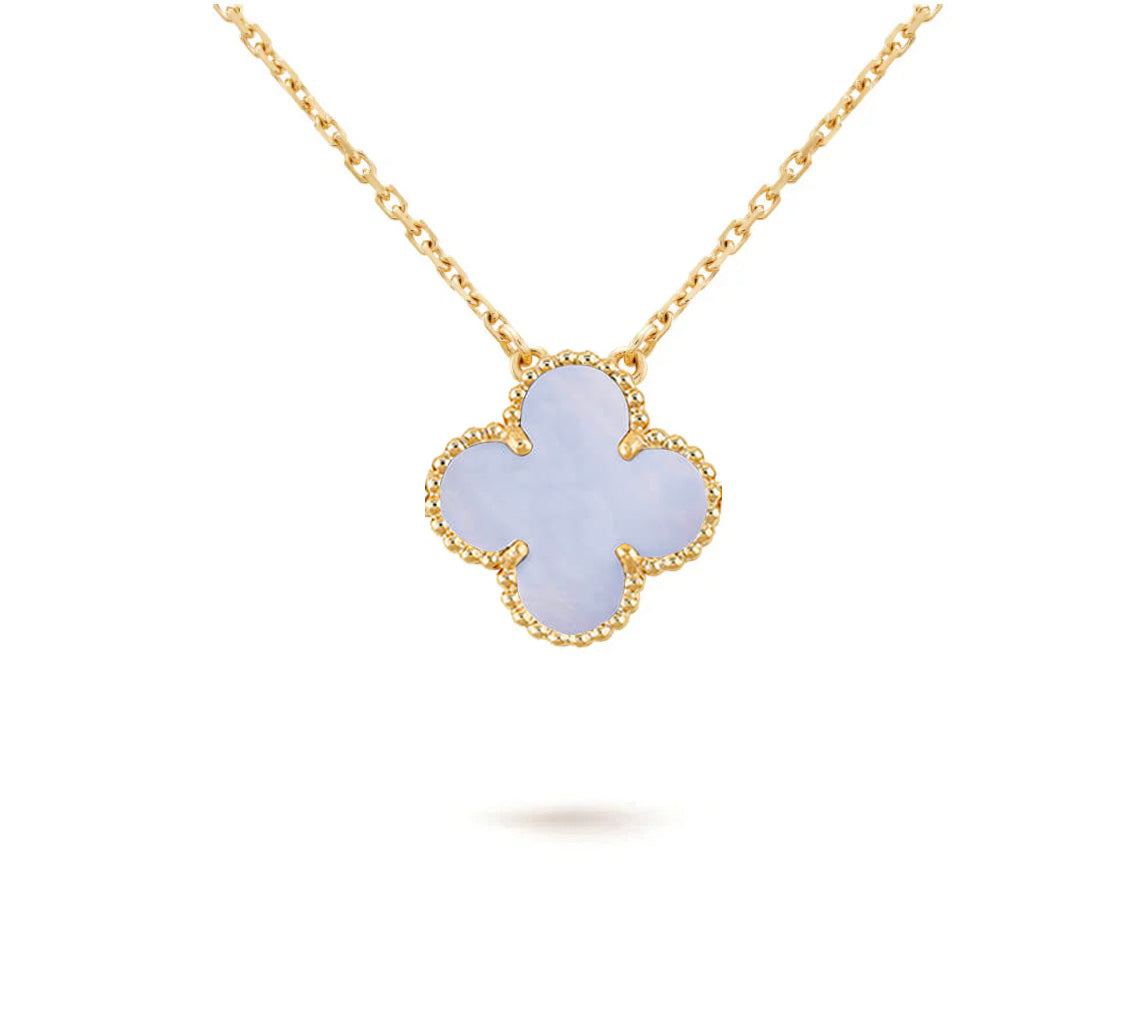[Angela Jewelry]CLOVER 15MM SINGLE FLOWER NECKLACE COLLECTION