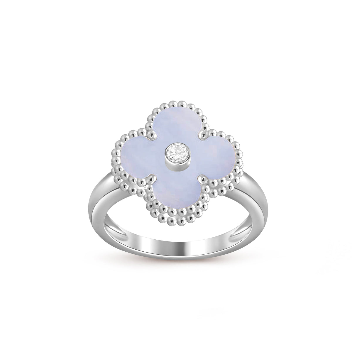 [Angela Jewelry]CLOVER SILVER DIOMND RING COLLECTION